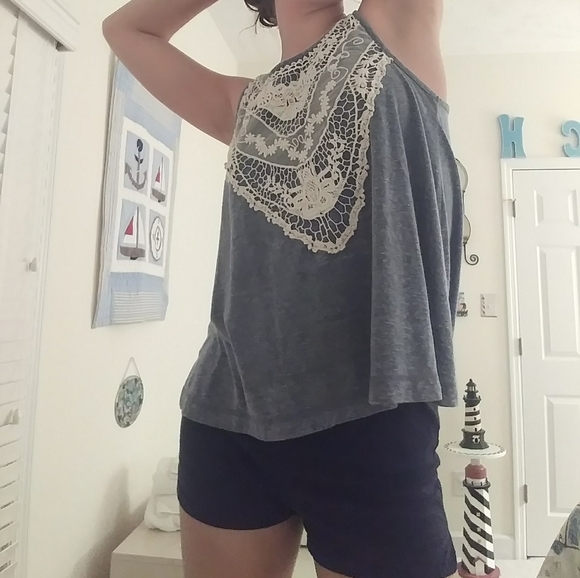 Tank Top with Lace Detail - Picture 5 of 11